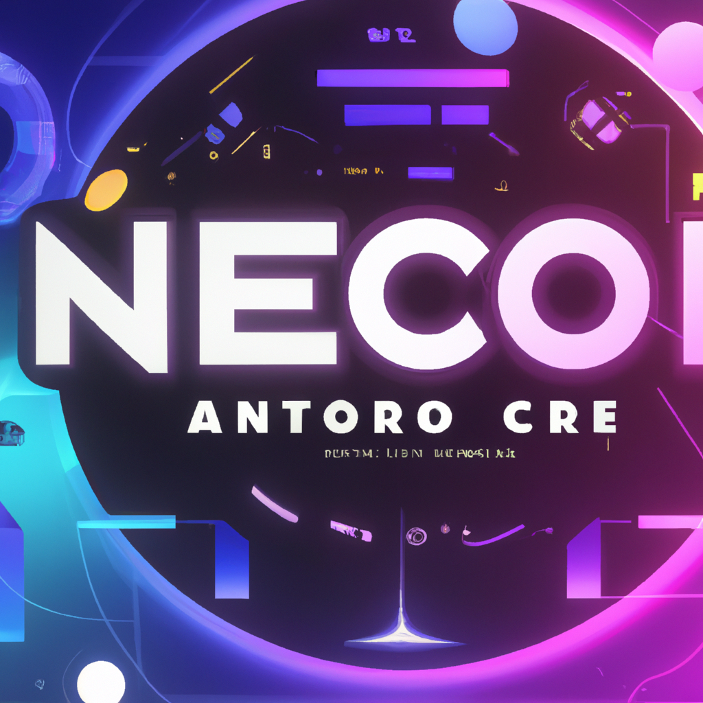 NeonArc Playforge hero artwork: neon arcade scene with HUD overlays